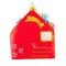 Huras Family 4.5 Inch Season's Greetings From Santa Christmas Tree Ornament , Hand-Painted Keepsake